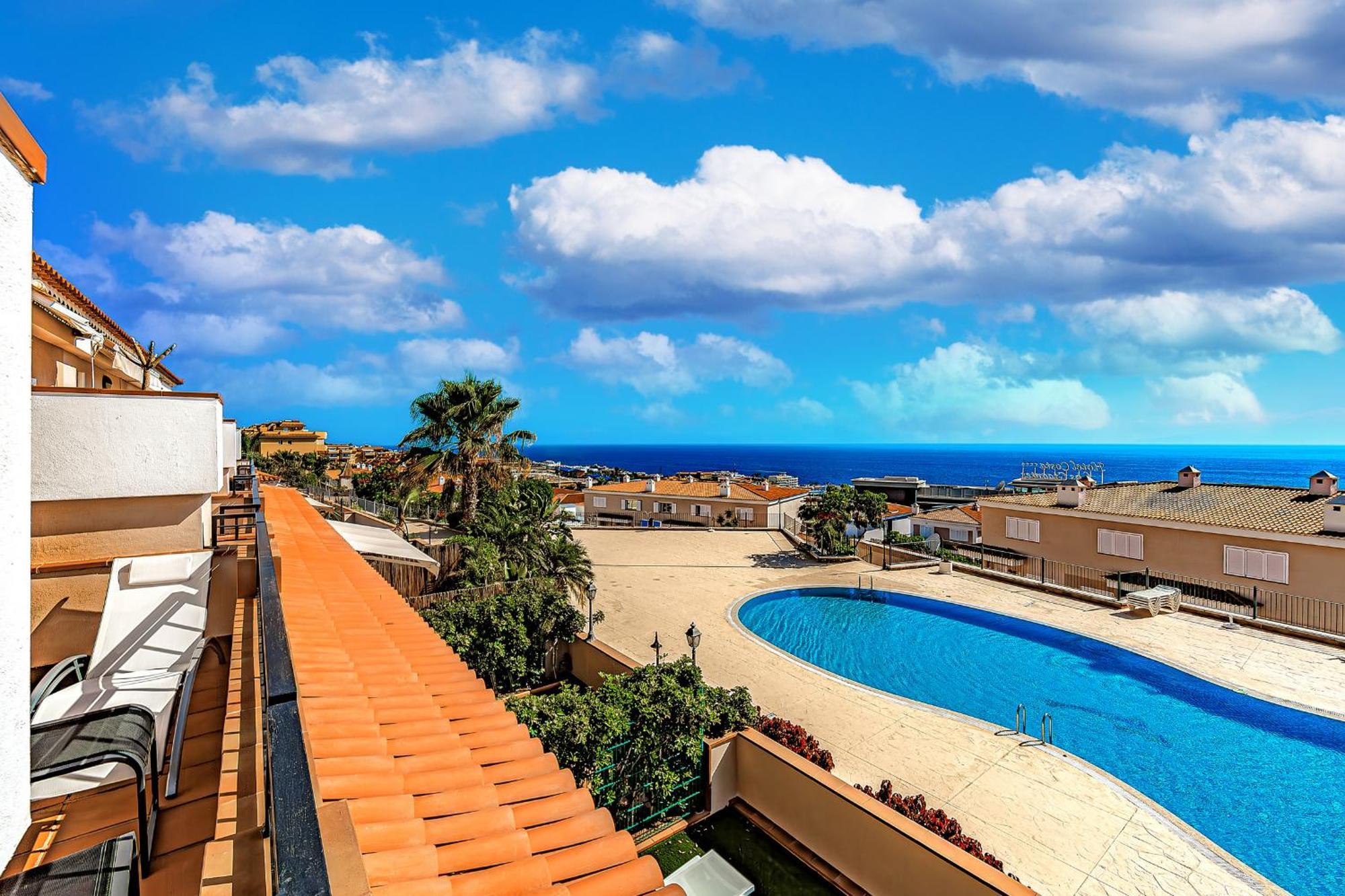 Spacious Ocean View Family Townhouse Puerto de Santiago  Bagian luar foto