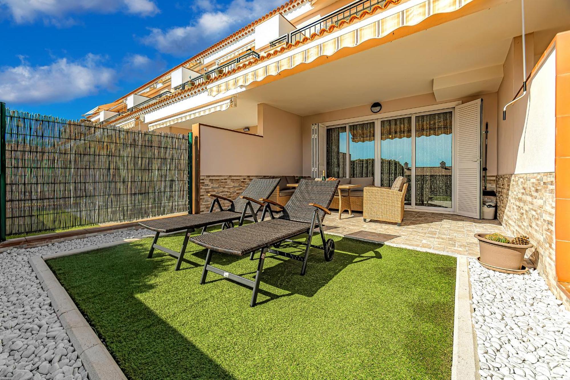 Spacious Ocean View Family Townhouse Puerto de Santiago  Bagian luar foto